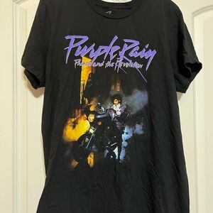 Prince Black and Purple Graphic Men's T-Shirt